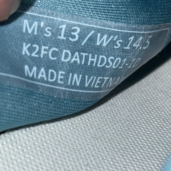 Kizik Athens Sneakers in Deep Sea Mens Size 13 Womens 14.5 Hands Free Sip On - Picture 10 of 12